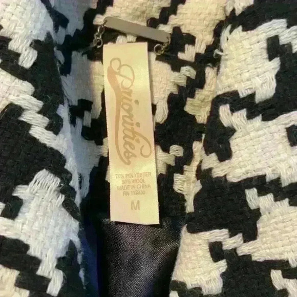 Houndstooth black and white jacket - Picture 2 of 4